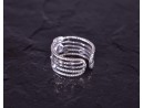 Vintage Silberring mit mehreren verzierten Ebenen