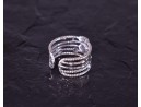 Vintage Silberring mit mehreren verzierten Ebenen
