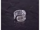 Vintage Silberring mit mehreren verzierten Ebenen