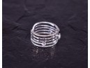 Vintage Silberring mit mehreren verzierten Ebenen