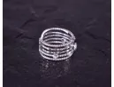 Vintage Silberring mit mehreren verzierten Ebenen