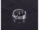 Vintage Silberring mit Seilknotenoptik