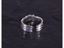 Vintage Silberring mit Seilknotenoptik