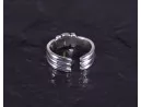 Vintage Silberring mit Seilknotenoptik
