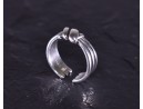 Vintage Silberring mit Seilknotenoptik