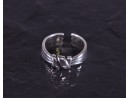 Vintage Silberring mit Seilknotenoptik