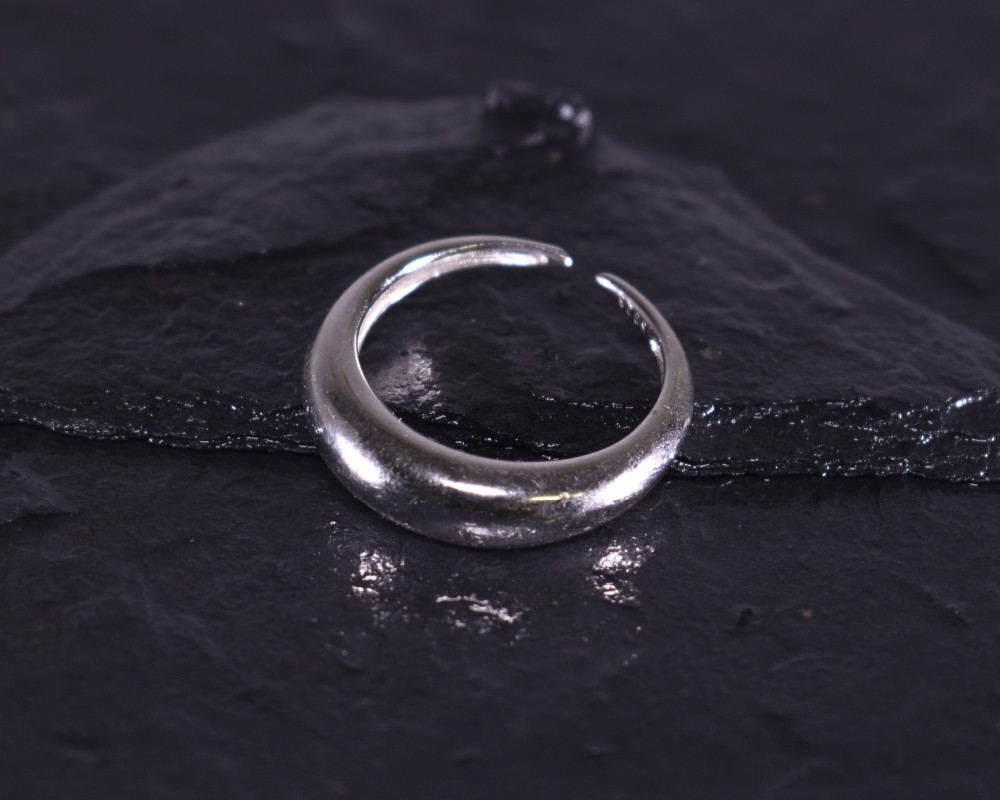 Zeitlos eleganter Silberring