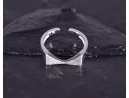 Zeitloser Silberring mit symmetrischer Grundform