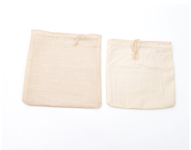 Sac à lait de noix en coton et sac à lait de noix en chanvre